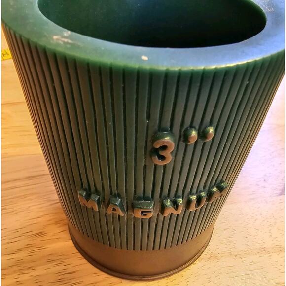 Vintage Green 3” Magnum Beer/Soda Can Koozie Shotgun Shell Rivers Edge, 4.25" - Picture 6 of 6